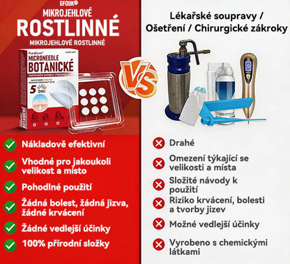 ✨PuraCure® Mikrojehličková botanická náplast na odstranění bradavic(✅CE certifikace)👍