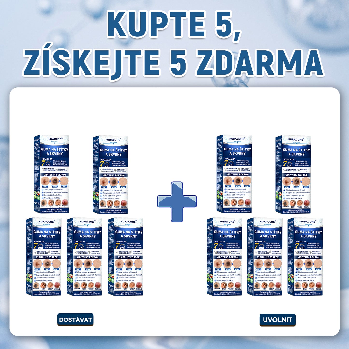 PuraCure® 👩‍⚕️ 𝟕denní Pero na Odstranění Kožních Výrůstků a Skvrn – Bezbolestné Odstranění bez Jizev, Profesionální Roller aplikátor