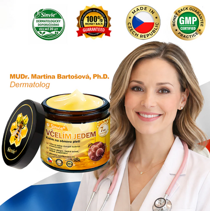 🧑‍⚕️Doporučení dermatologa ✨ Sinvie® Včelím Jedem Krém na Opravu Pokožky 🔥 Český vývoj, výroba a dodávka v České republice